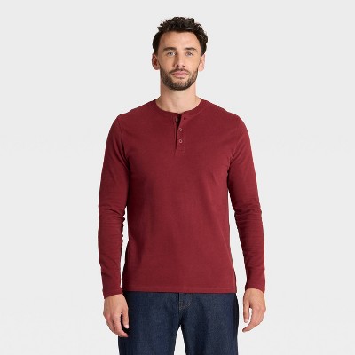 Men's Vintage Long Sleeve Henley Shirt - Goodfellow & Co™
