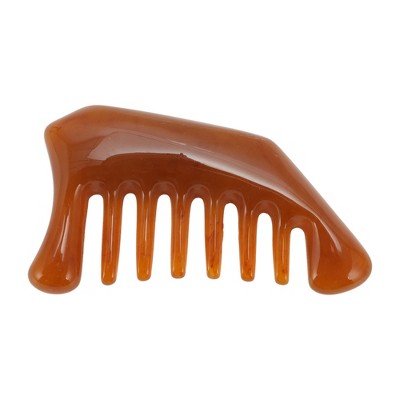 Unique Bargains Durable Eight Tooth Head Massage Comb Brown 1 Pc