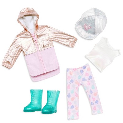 Glitter Girls Deluxe Peace & Love Outfit: 14-Inch Doll Fashion Clothing Set, Includes 6 Pieces