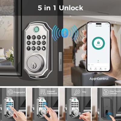 LNDU Keyless entry deadbolt door lock with handle