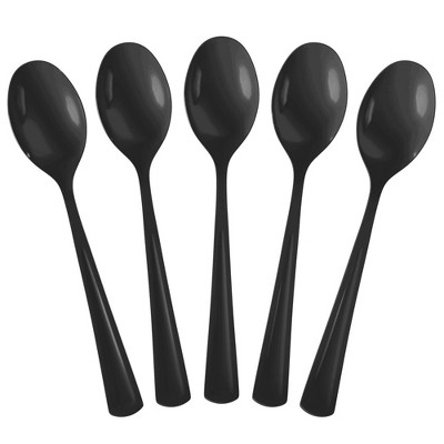 Exquisite Heavy Duty Disposable Solid color Plastic Spoons - 50 Count