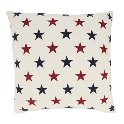 Saro Lifestyle Americana Stars Down Filled Down Filled Throw Pillow