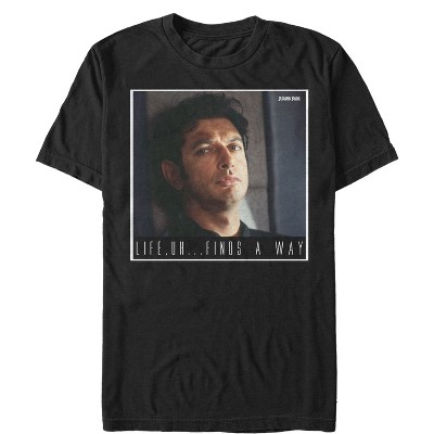 Men's Jurassic Park Dr. Malcolm Life Uh Finds Way T-Shirt
