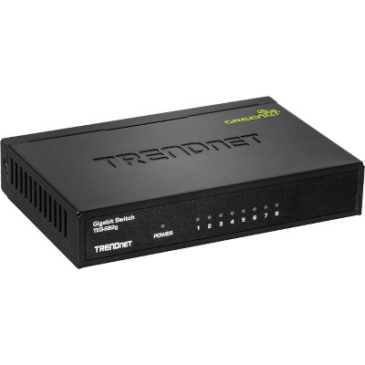TRENDnet 8-Port Gigabit GREENnet Switch 8 Network Twisted Pair