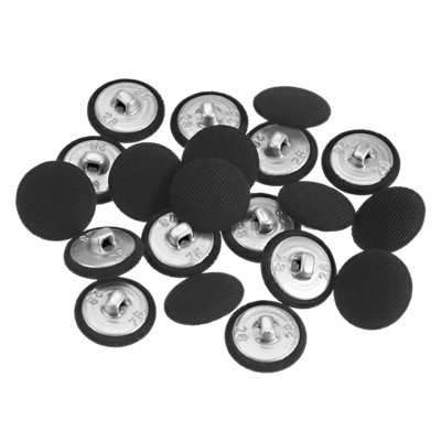 Unique Bargains DIY Craft Metal Shank Cotton Covered Round Sewing Buttons 20 Pcs