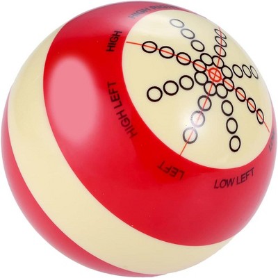 GSE Pro-Cup Training Cue Ball, 2.25" Regulation Size Billiard Practice Cue Ball with 6 Dots