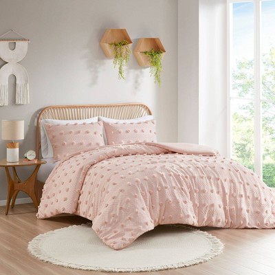 Intelligent Design Elise Clip Jacquard Duvet Cover Set