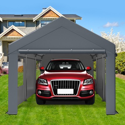 Carport, Car Canopy, Portable Garage, Easy to Assemble, Carport Canopy 10x20FT Heavy Duty for Car, Bike, Boat, Party