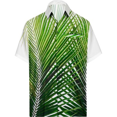HAPPY BAY Mens Hawaiian Shirts Short Sleeve Button Down Shirt Men's Summer Shirts Casual Beach Holiday Hawaii Shirts for Men Funny