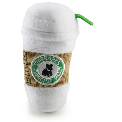 Haute Diggity Dog  Starbarks Coffee Cup Plush Dog Toy with Squeaker