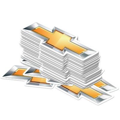 Chevrolet Bowtie Modern Emblem 100ct Vinyl Large Deluxe Stickers Variety Pack