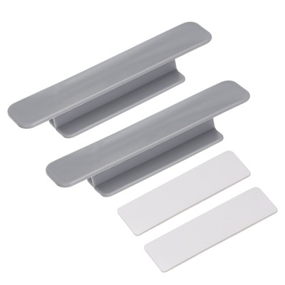Unique Bargains Plastic Self-Adhesive Drawer Wardrobe Sliding Door Pulls