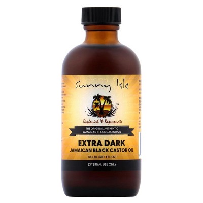 Sunny Isle Jamaican Black Castor Oil Extra Dark | Boost & Stimulates Hair Growth | Thicker, Fuller Hair | Deeply Moisturizes Scalp (4 oz) from Jamaica