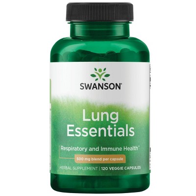 Swanson Herbal Supplements Lung Essentials 500 mg Veggie Capsule 120ct