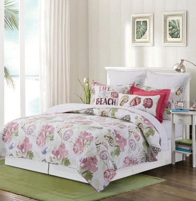 C&F Home Vilano Bay Cotton Quilt Set  - Reversible and Machine Washable