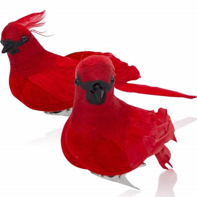 Ornativity Cardinal Bird Clips - Red - 2 Pack