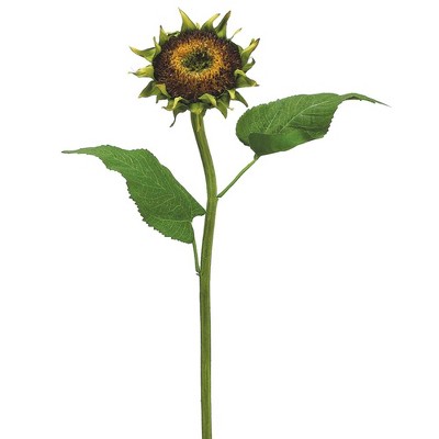Allstate Floral Two-Tone Sunflower Artificial Floral Spray - 28" - Brown
