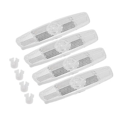 Unique Bargains Bicycle Warning Reflector for Bike Bicycle ABS 4pcs