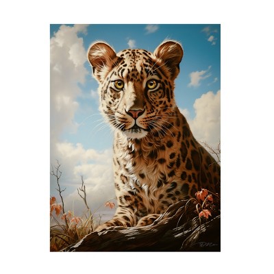 Trademark Fine Art - Momart Baby Leopard Canvas Art