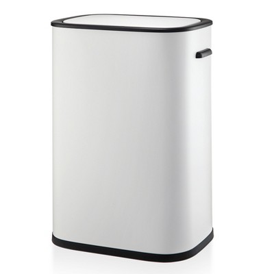 Motion Sensor Trash Can, 14.5Gallon Automatic Touchless Kitchen Trash Can with Lid, Rectangular Hands-Free Garbage Rubbish Bin for Bathroom Kitchen