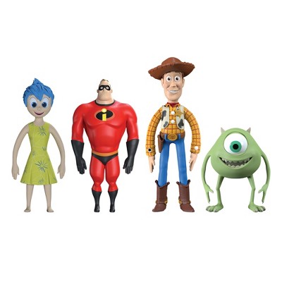 FleXfigs: Pixar - 4 Character Pack - Articulated Action Figures, Ages 3+