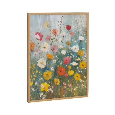 Kate & Laurel All Things Decor 16"x20" Gallery Boho Wildflower Garden Print by The Creative Bunch Studio Gold