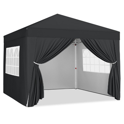 Yaheetech 10x10ft Pop-up Canopy with Sandbags and Wheeled Carry Bag