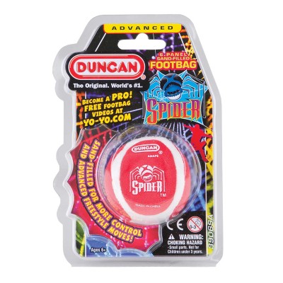 Duncan Spider 6 Panel Footbag, Sand Filled (Assorted Colours) 3906SA