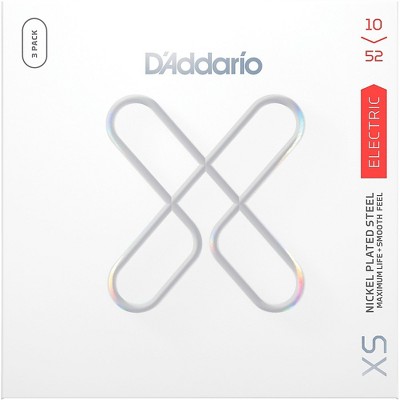 D'Addario XS Nickel Coated Electric Guitar Strings - 3 Pack