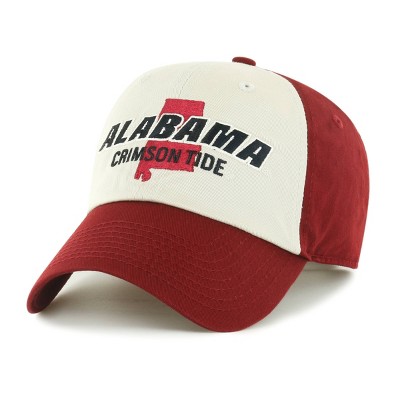 NCAA Alabama Crimson Tide Tan Realm Hat: Team Logo Adjustable Baseball Cap