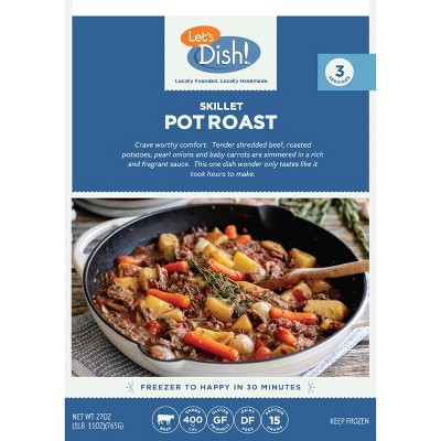 Let's Dish! Gluten Free Frozen Skillet Pot Roast - 27oz