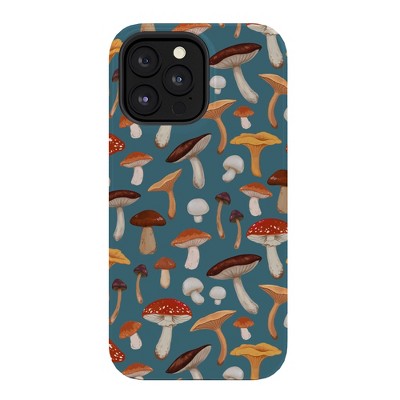Avenie Mushrooms In Teal Pattern Tough Tough iPhone 15 Case - Society6