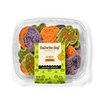 Halloween Mini Sugar Cookies Tub - 10oz - Favorite Day™