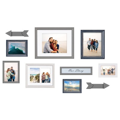 10pc Bordeaux Expressions Frame Box Set - Kate & Laurel All Things Decor