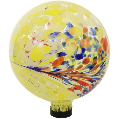 Sunnydaze Gazing Globe Glass Garden Ball for Lawn, Patio or Indoors - 10" Diameter
