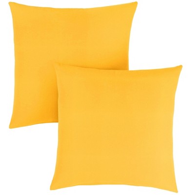 2pk Sorra Home Sunbrella Knife Edge Indoor Outdoor Throw Pillow Sets
