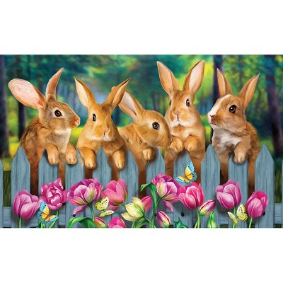 Briarwood Lane Easter Doormat 30x18 Indoor Outdoor Garden Bunnies Spring For Easter Doormat