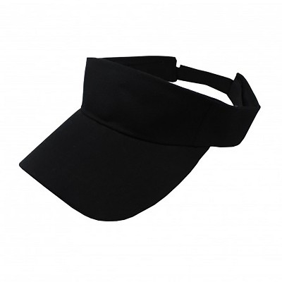 6 Pack Sun Visor Adjustable Cap Hat Athletic Wear - One Dozen