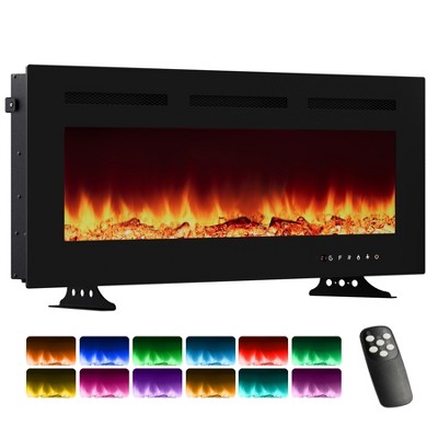 Garvee 40/50/60/72 Inch Wall Mounted Electric Fireplace - 1500W/750W Heater