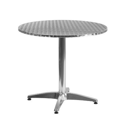 Emma and Oliver 31.5" Round Aluminum Indoor-Outdoor Table