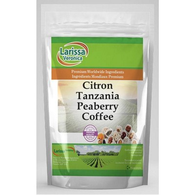 Larissa Veronica Citron Tanzania Peaberry Coffee (Gourmet, Naturally Flavored, Whole Coffee Beans) (8 oz, ZIN: 549856)