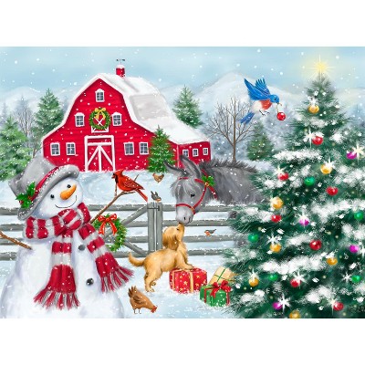 Sunsout Winter Farm 1000 pc Jigsaw Puzzle 35319