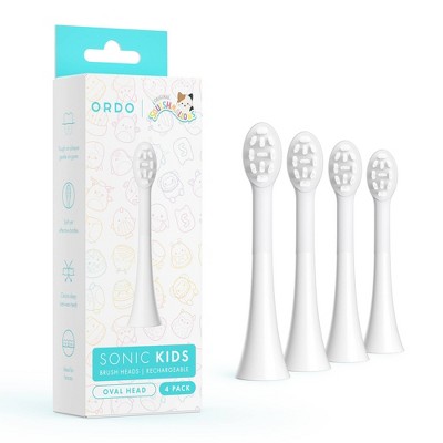ORDO Sonic Kids' Rechargeable - Brush Heads - White - 4pk