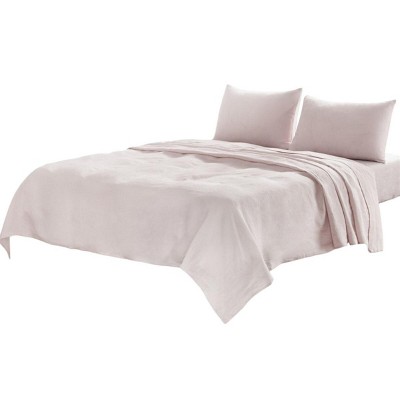 Four Piece Light  Linen Sheet Set