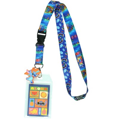 Disney Lilo and Stitch Aloha Breakaway Lanyard ID Badge Holder