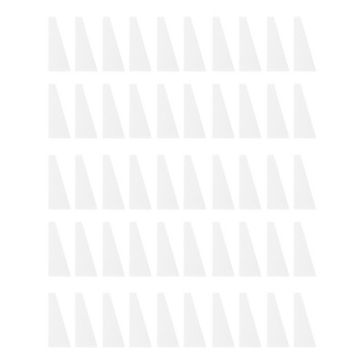 Unique Bargains Trapezoid Face Makeup Sponge 50 Pcs