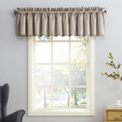 54"x18" Sun Zero Room Darkening Seymour Rod Pocket Curtain Valance