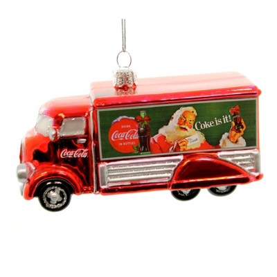 Noble Gems 2.5 Inch Coca-Cola Truck Tree Ornament , Christmas Coke Is It! (PC)