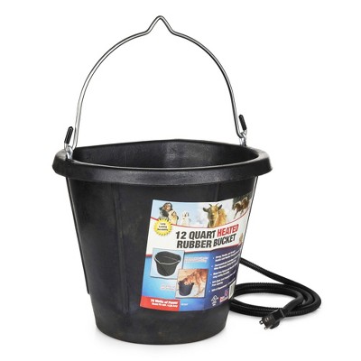 Farm Innovators Rubber Flat Back Heated Bucket with Guard
