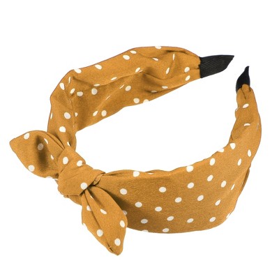 Unique Bargains Women's Bowknot Headband with Bunny Ears 2.17 Inch Wide 1 Pc
